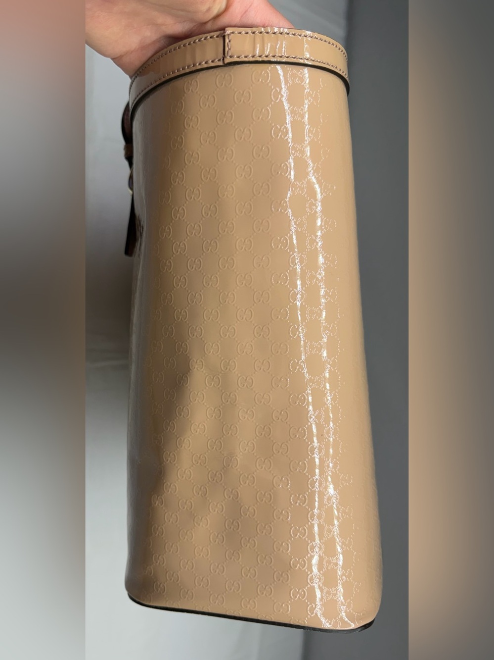 Gucci Microguccisimma Nice Patent leather tote bag - Picture 5 of 16